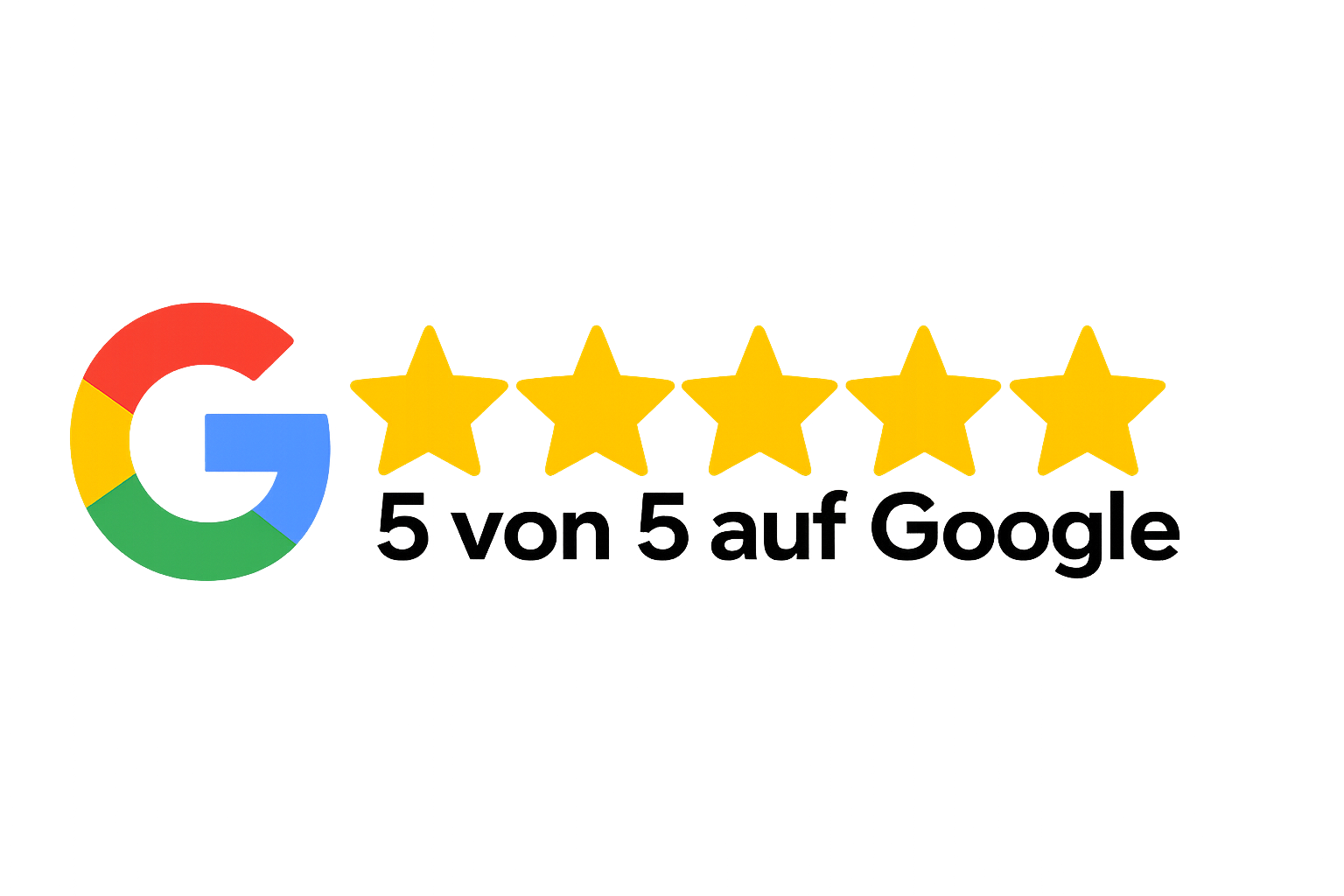 Google 5/5 Sternen Bewertung 